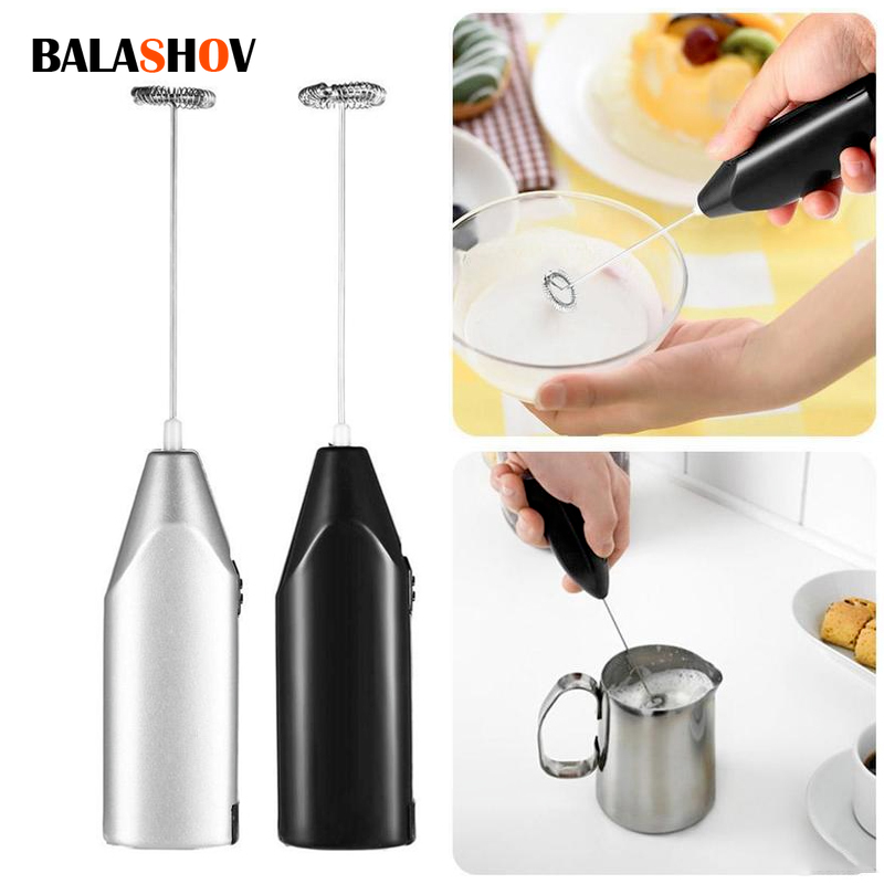 Electric Milk Frother Handheld - Mousseur à lait sans fil, fouet