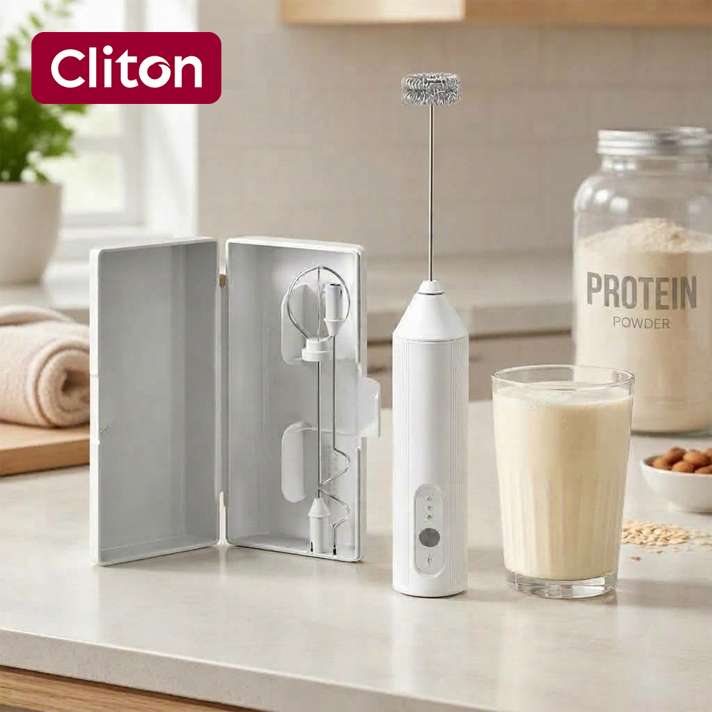 Electric Milk Frother Handheld - Mousseur à lait électrique USB multifonction