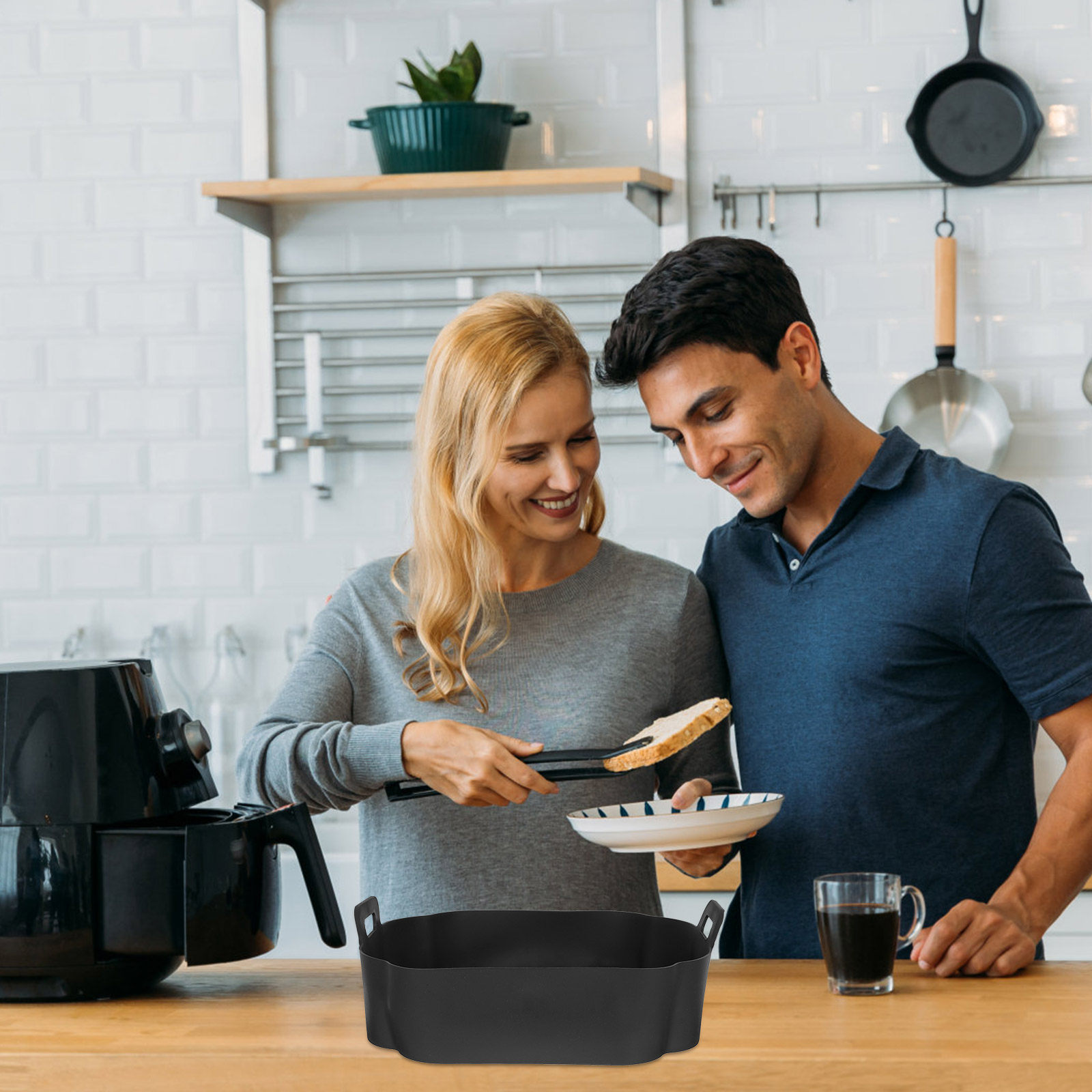 Tapis de cuisson antiadhésif e - Air Fryer Silicone Pot Liner avis et prix