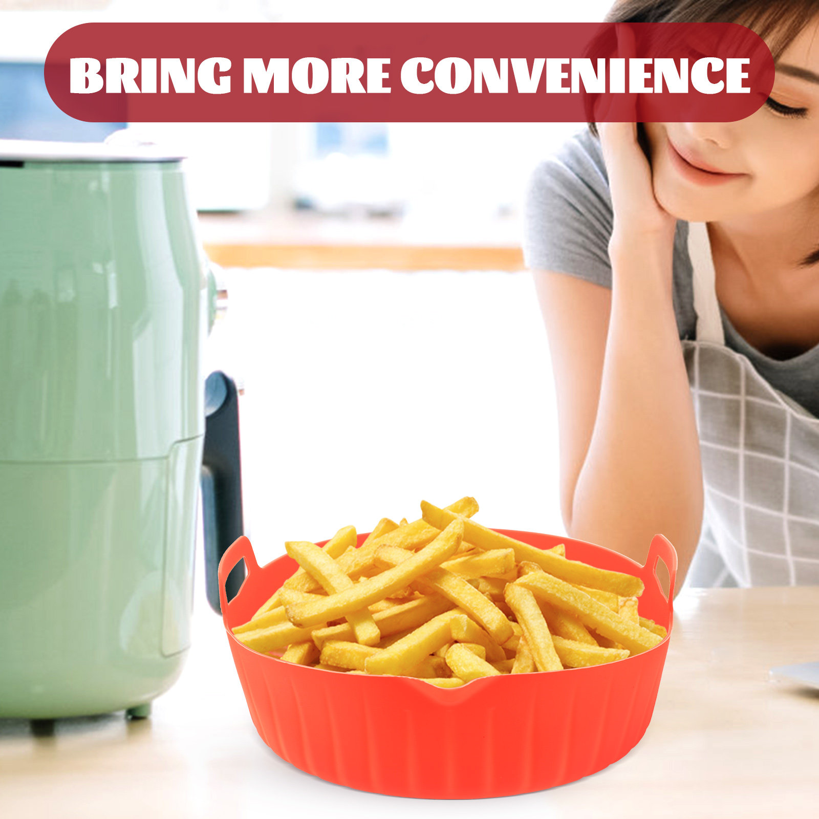 Pot en silicone pour friteuse  - Air Fryer Silicone Pot Liner avis et prix