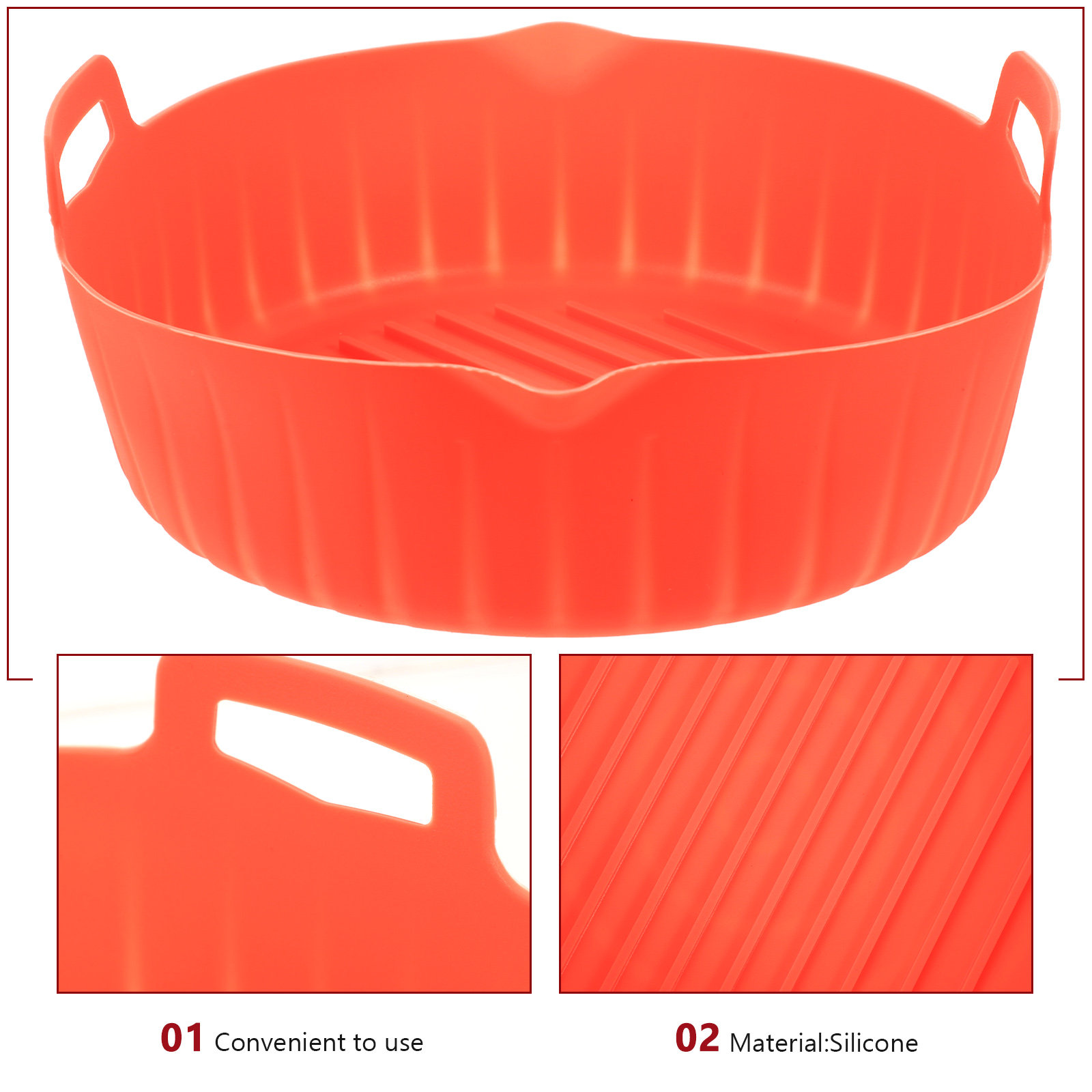 Pot en silicone pour friteuse  - Air Fryer Silicone Pot Liner avis et prix